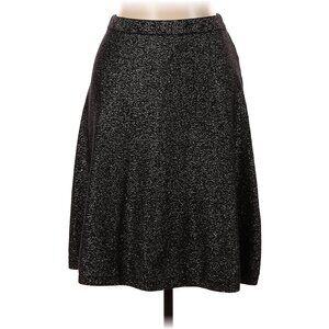 Nanette Lepore: Black and Gold Metallic Skirt